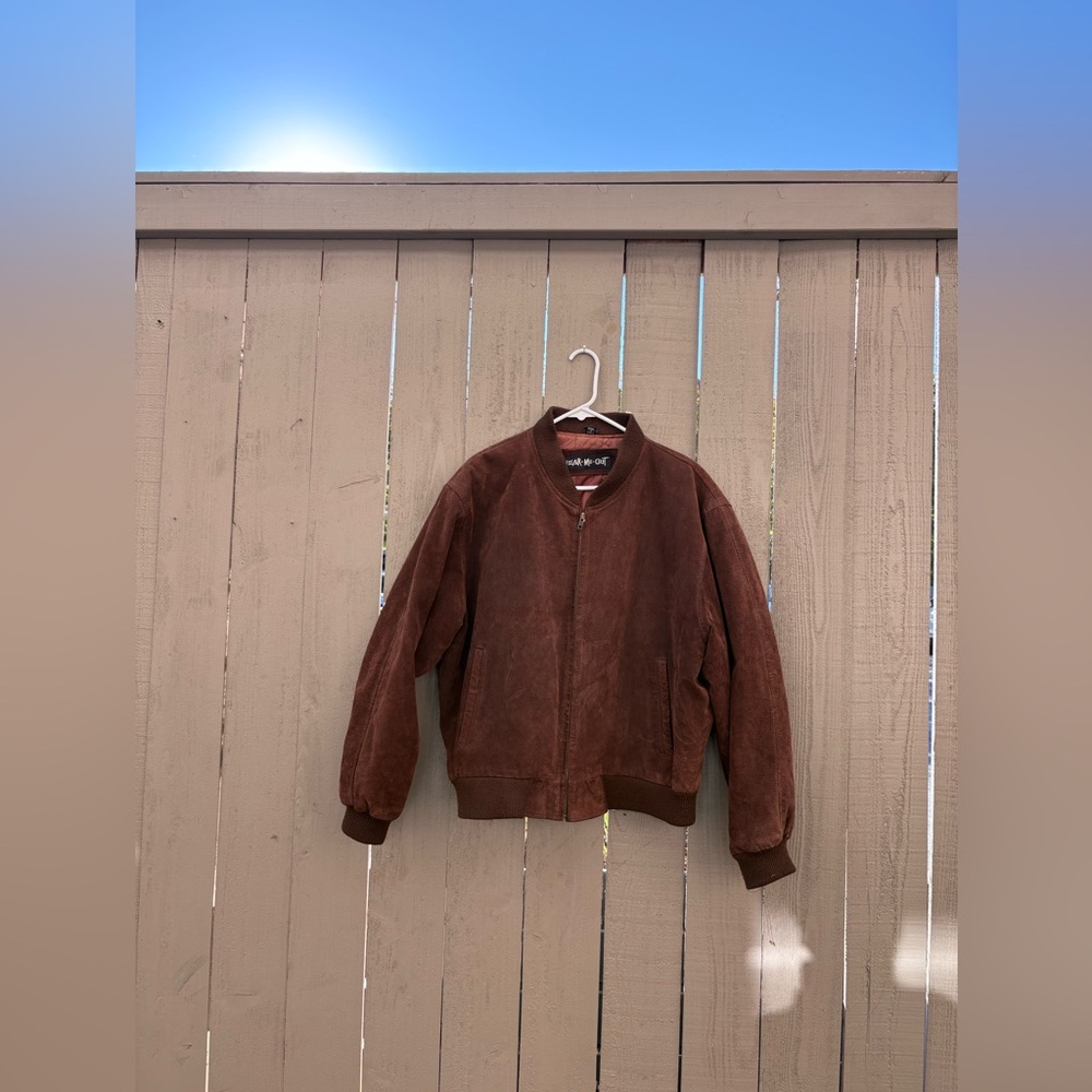 Genuine Suede Bomber Jacket